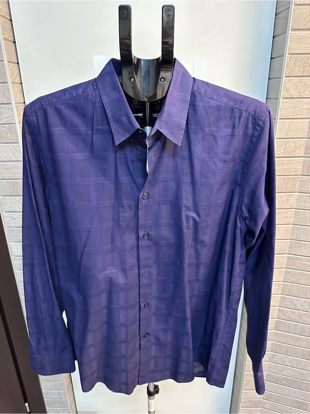 Vilebrequin Navy Blue Cotton Voile Caracal Shirt Size (L) New No Tags